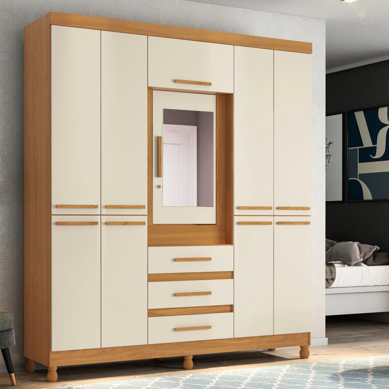 Guarda Roupa Casal 10 Portas Fusion Albatroz - Guarda-Roupa